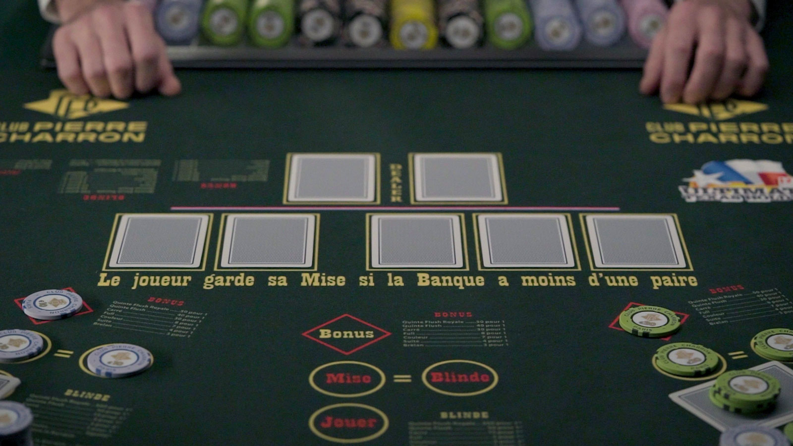 Table d'Utlimate Poker du Club Pierre Charron